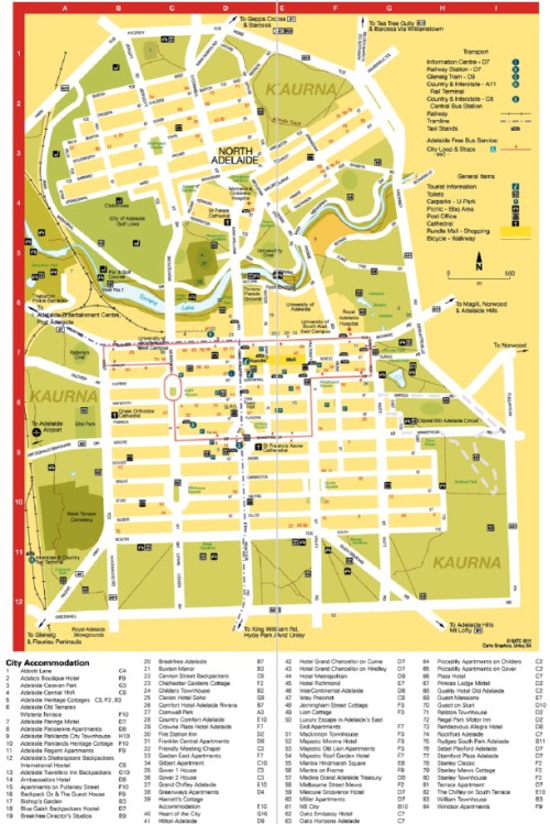 Adelaide City Map